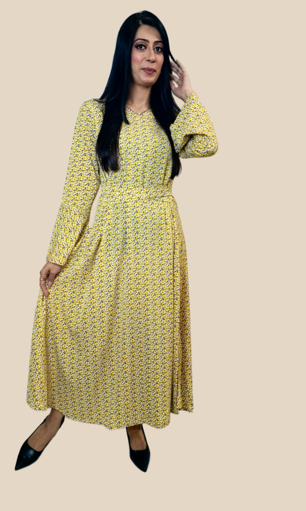1 Piece - Radiate Sunshine in Our Yellow Georgette Maxi🌼