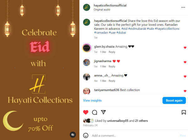 Celebrate Eid with Hayati