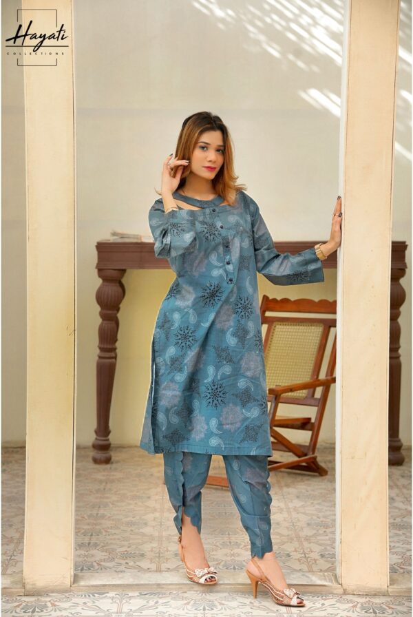 Printed  | 2 Piece Lawn - Dark Grey | Unstitched